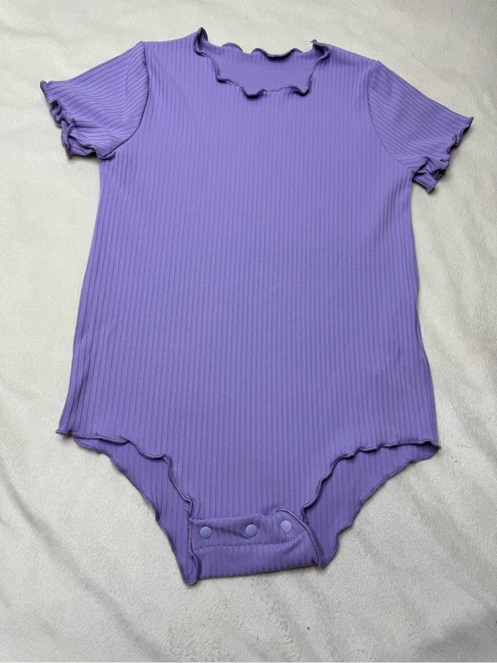 Cat & Jack Purple Ribbed Bodysuit Baby 18-24M NWT